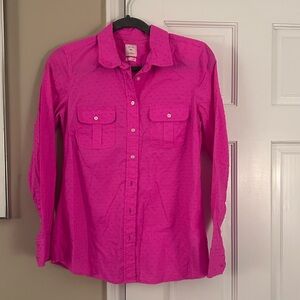 GAP Fuchsia Textured Shirt
